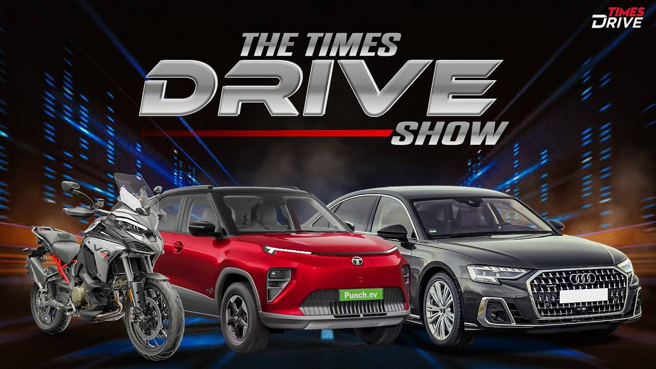 Tata Punch EV and Ducati Multistrada V4 S Review Audi A8L Security Walkaround  Times Drive Show