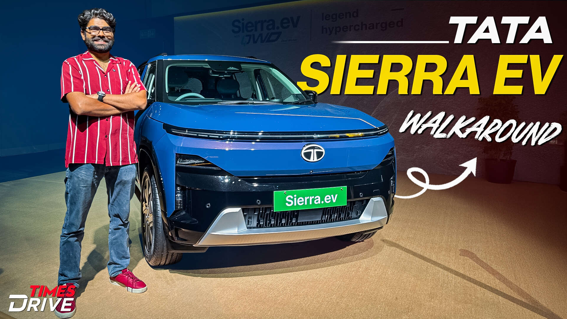 Tata Sierra EV Walkaround  Design Powertrain Features and Price  Times Drive