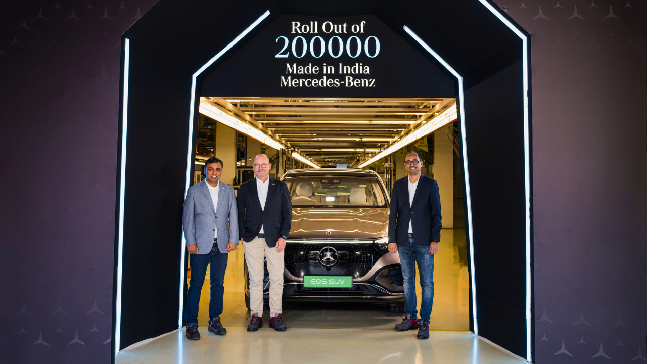 Mercedes-Benz Crosses 2 Lakh Unit Production Milestone Upholding ‘Make In India'