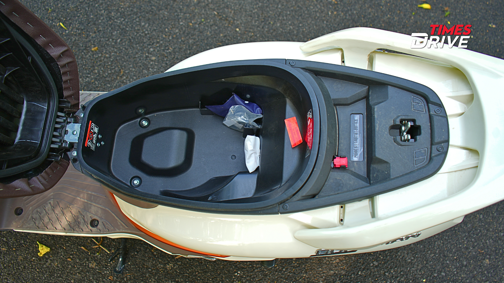 Under seat storage capacity of 246-litres