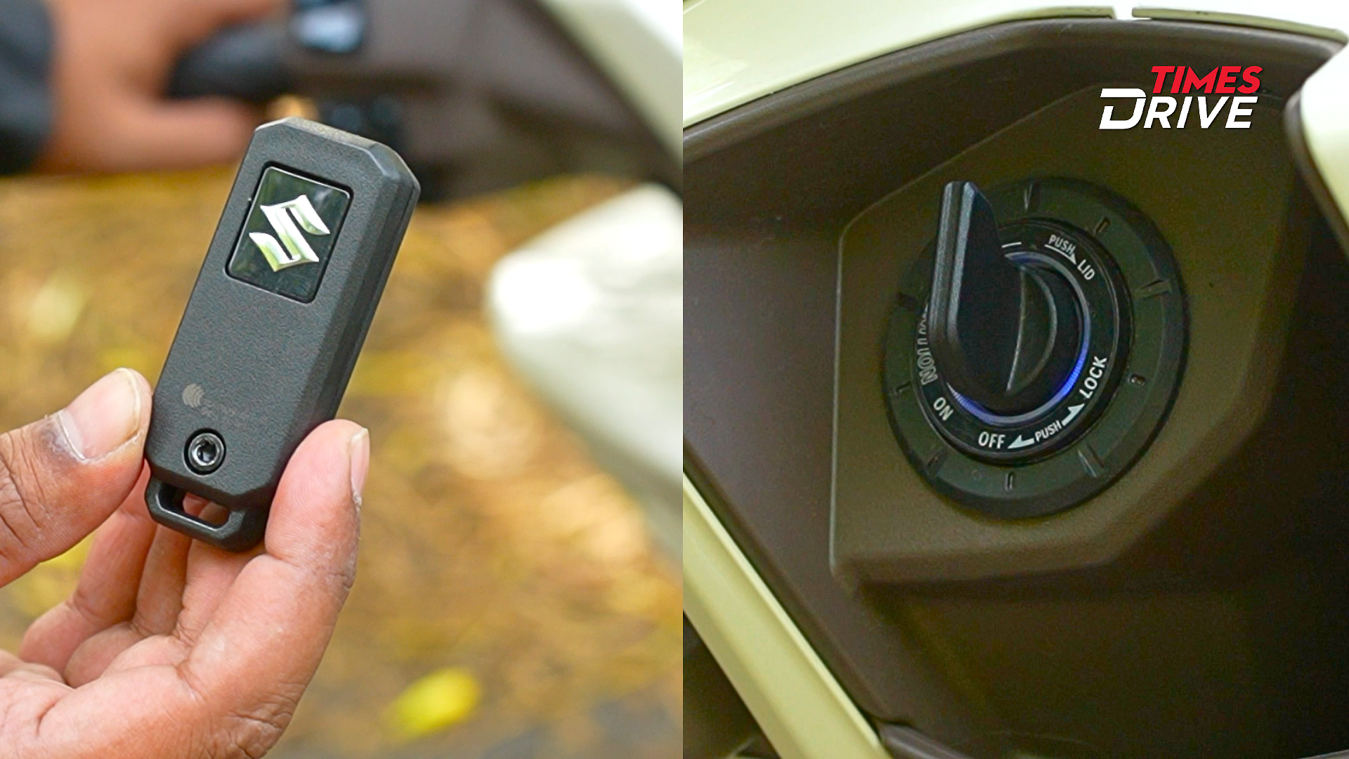 Left Wireless key fob - Right Multi-function switch