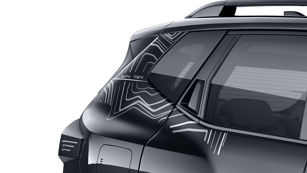 Renault Duster Adventure Edition Adventure Decal with Leh Coordinates