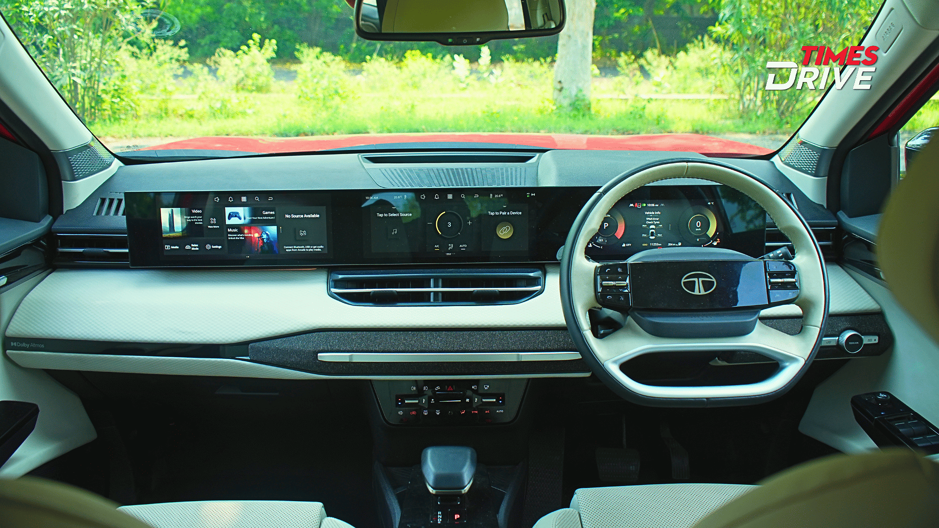 Tata Sierra39s triple-screen setup looks good in person