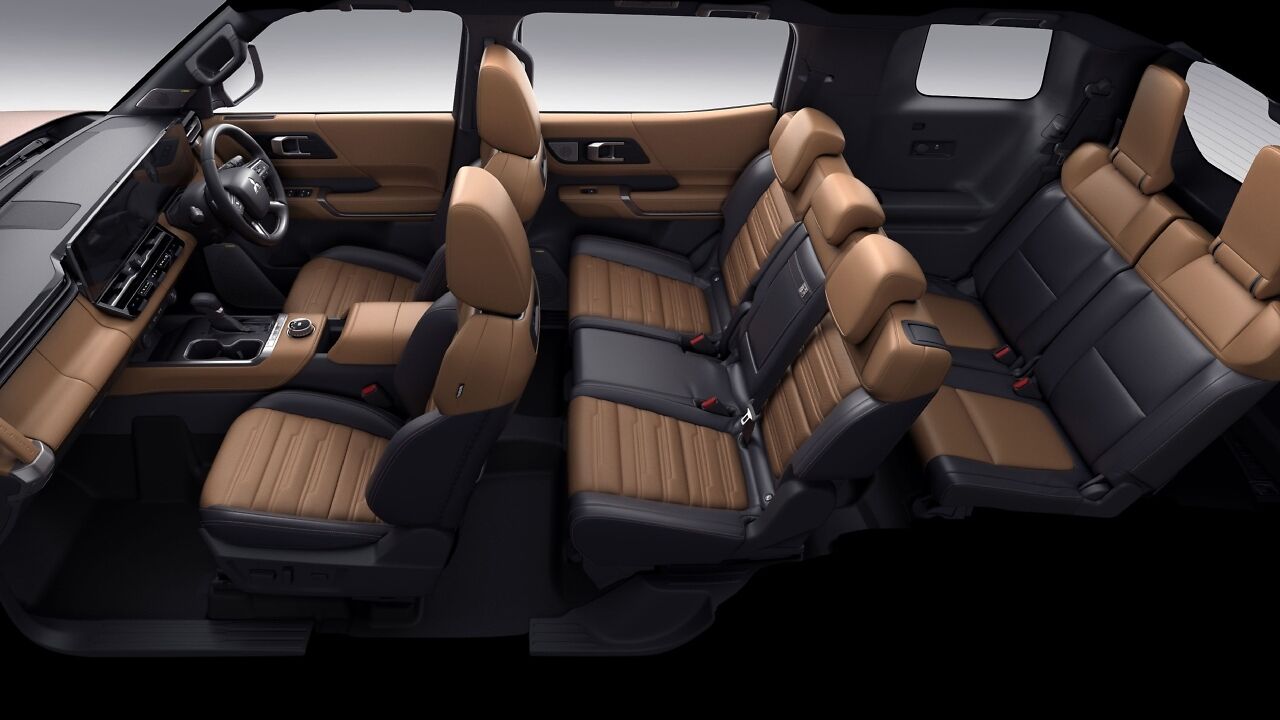 New Pajero continues with a three-row layout and seven-seat capacity