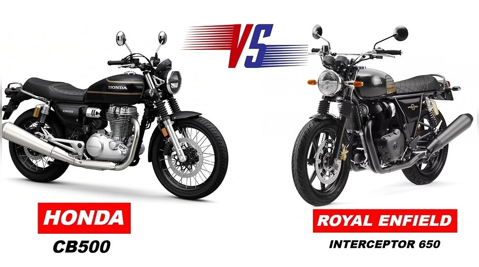 Honda CB500 vs Royal Enfield Interceptor 650 Spec Comparison Whats Different