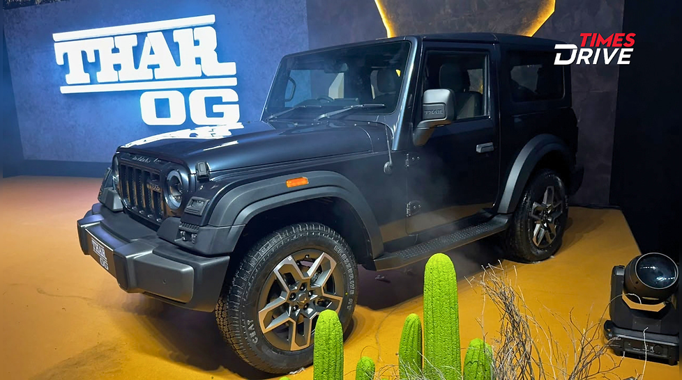 Mahindra Thar OG Variants Explained Heres What Each Trim Offers