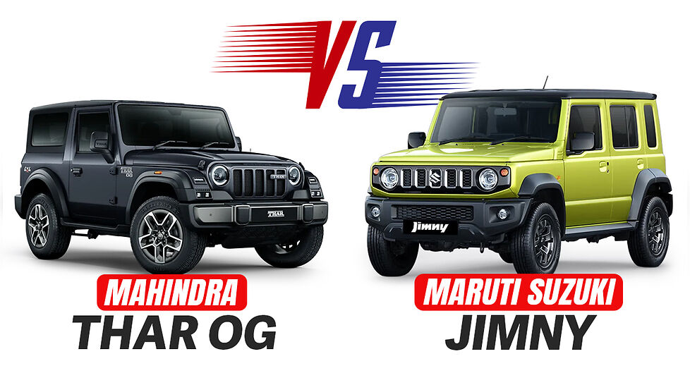 Mahindra Thar OG vs Maruti Suzuki Jimny Spec Comparison Whats Different