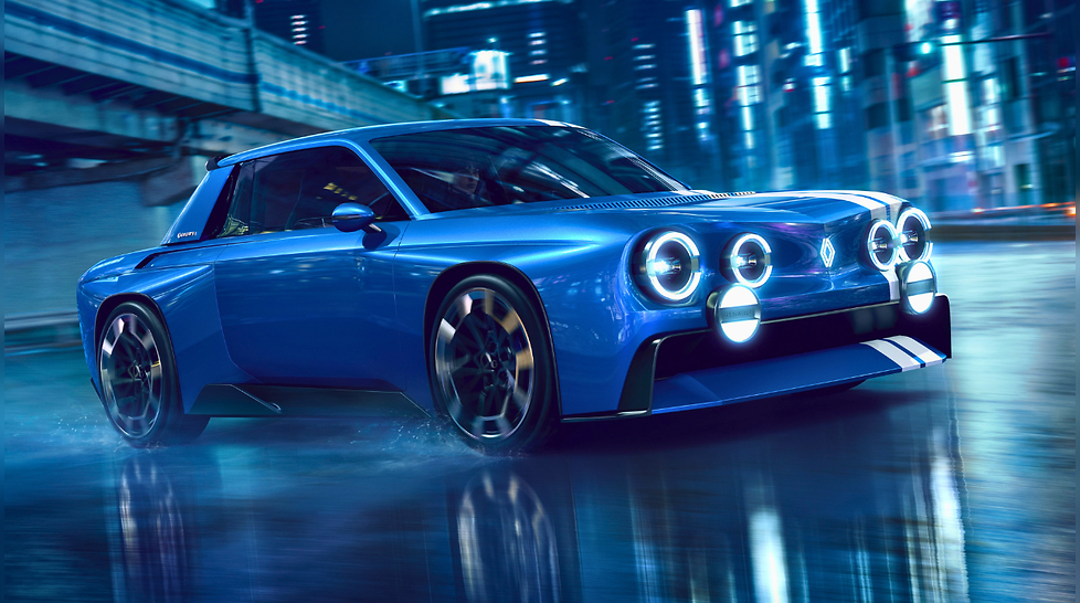 Renault 8 Gordini Concept Breaks Cover as 270PS Electric RWD Coupe