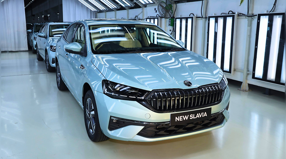 Skoda Slavia Facelift Production Begins Ahead of India Launch