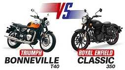 Triumph Bonneville T40 vs Royal Enfield Classic 350 Spec Comparison Whats Different