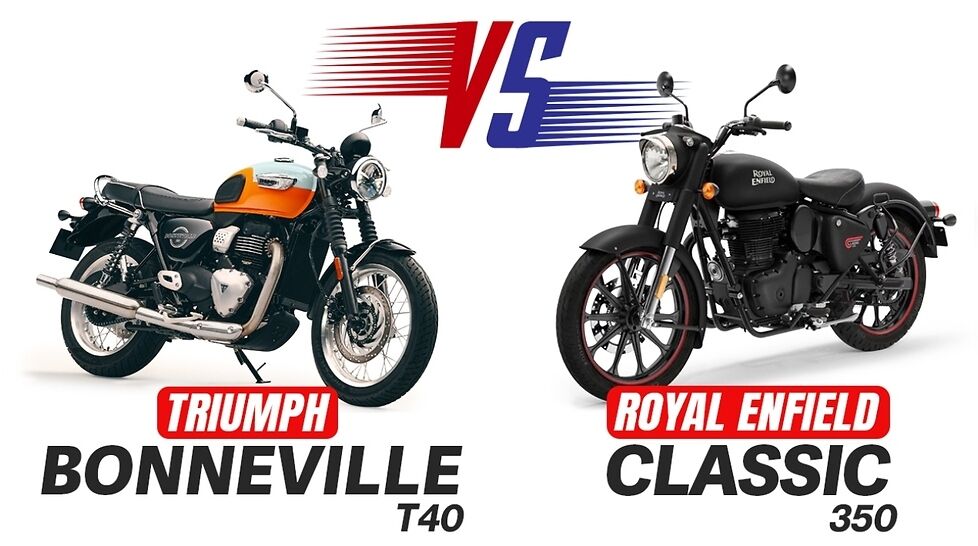 Triumph Bonneville T40 vs Royal Enfield Classic 350 Spec Comparison Whats Different
