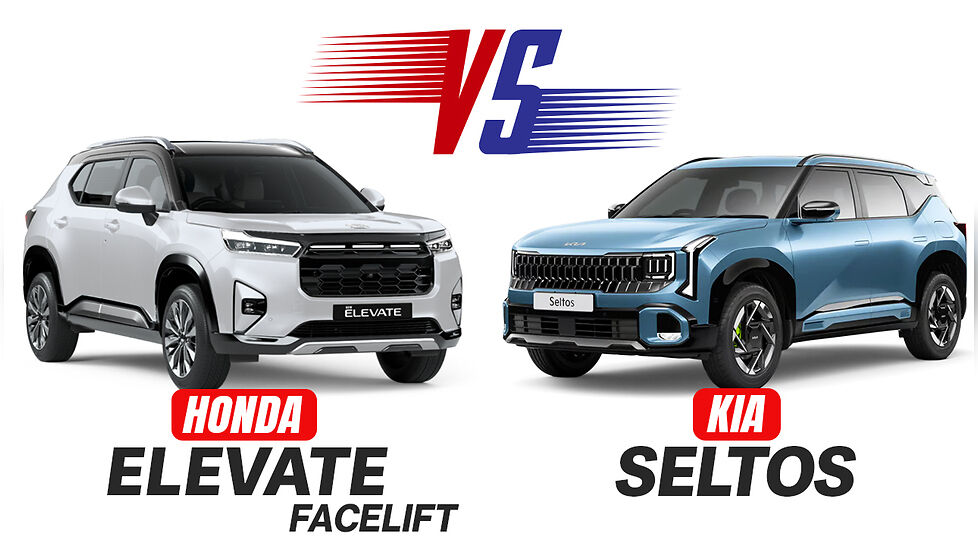 Honda Elevate Facelift vs Kia Seltos Spec Comparison Whats Different