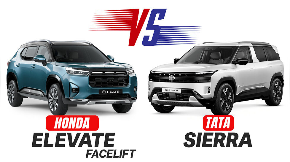 Honda Elevate Facelift vs Tata Sierra Spec Comparison Whats Different