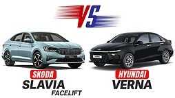 Skoda Slavia Facelift vs Hyundai Verna Spec Comparison Whats Different