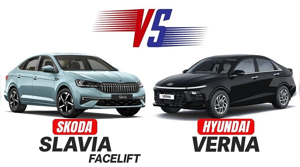 Skoda Slavia Facelift vs Hyundai Verna Spec Comparison Whats Different