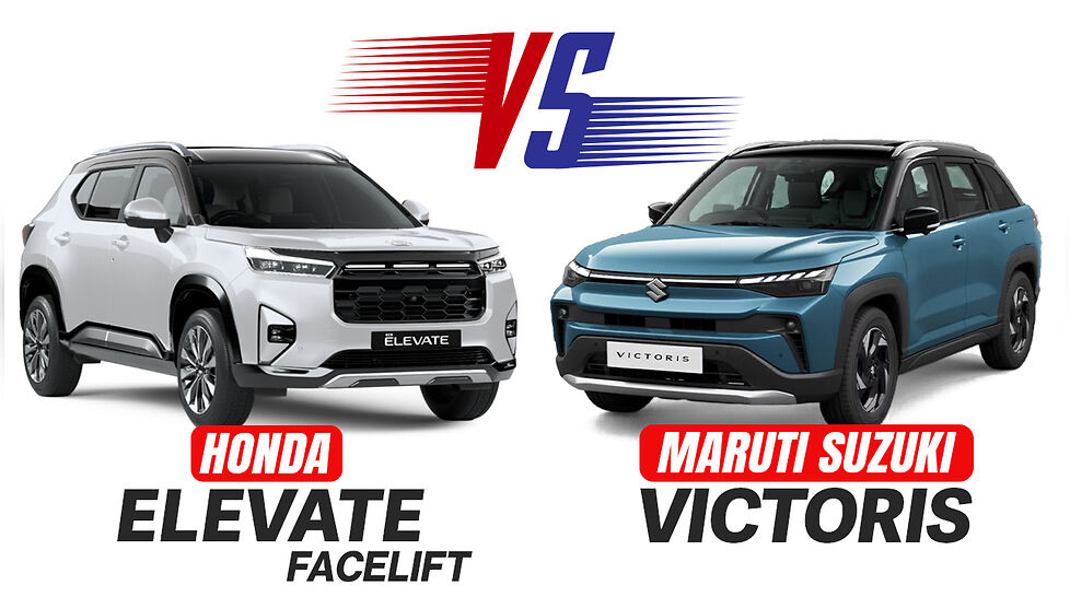 Honda Elevate Facelift vs Maruti Suzuki Victoris Spec Comparison Whats Different