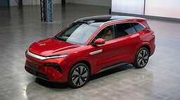 BYD Atto 8 Unveiled at Paris Motor Show 2026 7-Seater SUV Gets EV and Plug-in Hybrid Options