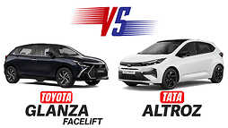 Toyota Glanza Facelift vs Tata Altroz Spec Comparison Whats Different