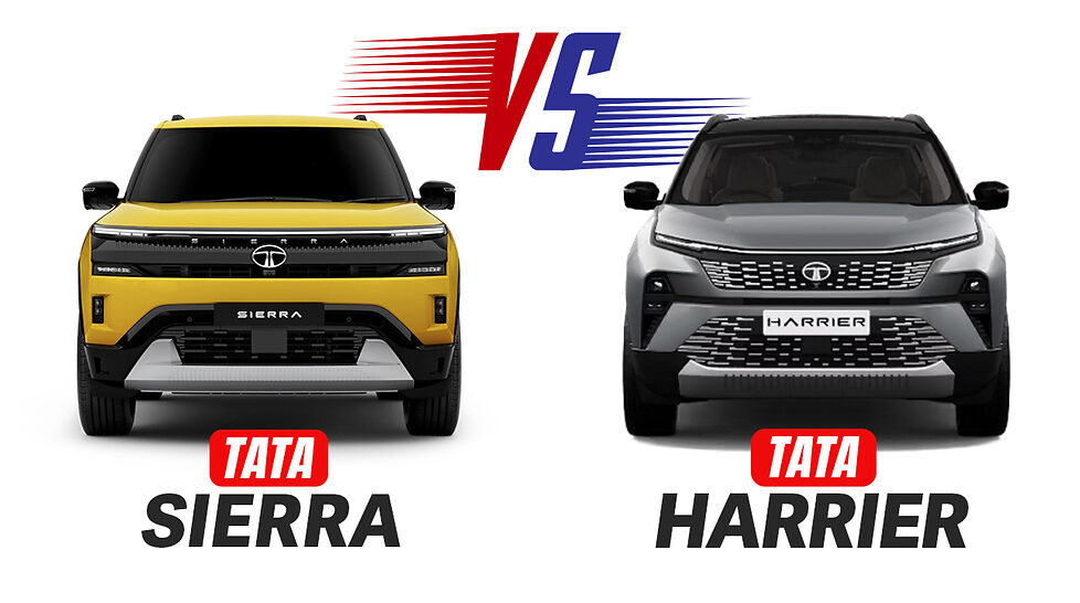 Tata Sierra vs Harrier Spec Comparison Whats Different