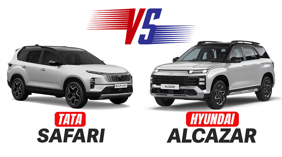 Tata Safari vs Hyundai Alcazar Spec Comparison Whats Different