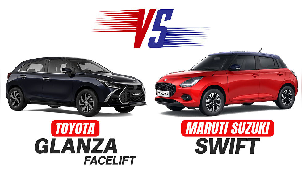 Toyota Glanza Facelift vs Maruti Suzuki Swift Spec Comparison Whats Different