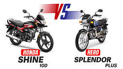 Hero Splendor Plus vs Honda Shine 100 Spec Comparison Whats Different